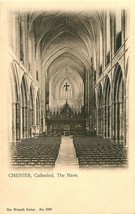 Chester Uk England Cathedral The Nave Wrench Series Postcard c1920s - £8.70 GBP