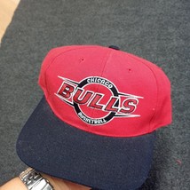 Vintage Chicago Bulls  Sports Specialties Hat Cap Red Script Logo Basketball - £91.74 GBP