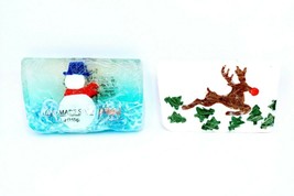 Primal Elements Rudy Reindeer &amp; Snowy Frost Bar 5.8 oz Glycerin Soap Lot of 2 - £15.37 GBP