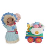 Vtg Hallmark Keepsake Ornament Spring Tree Chick Coal Train Easter Bunny Bonnet - $9.99
