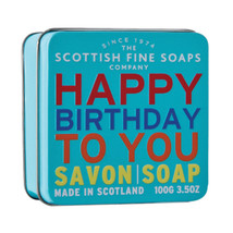 Scottish Fine Soap Birthday Soap in a Tin 3.5oz - £11.39 GBP