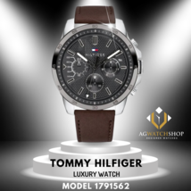 Tommy Hilfiger Men’s Quartz Leather Strap Grey Dial 48mm Watch 1791562 - £97.19 GBP