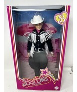 Barbie the Movie Ken Doll Black &amp; White Western Outfit TARGET EXCLUSIVE - £78.86 GBP