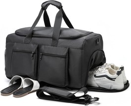 Gym Bag Weekender Bag for Men Women Travel Duffel Bag with Wet Pocket Large Over - £55.16 GBP