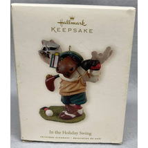 Hallmark Keepsake Ornament In the Holiday Swing Moose Golf Christmas 200... - $14.84