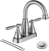 Phiestina&#39;S Bf17-4-Bn Centerset 4 Inch Swivel 360° Lavatory Faucet With ... - $51.95