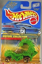 2000 Hot Wheels #126 Virtual Collection Cars RODZILLA Green w/Gold3 Spoke Wheels - £6.29 GBP