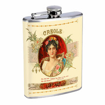 Vintage Cigar Box Poster D24 Flask 8oz Stainless Steel Hip Drinking Whiskey - £11.69 GBP