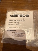 NEW OEM LOT of 2 Yamada Double Air Diaphragm Pump Valve Gasket 5/5F # 77... - $22.79