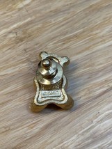 Vintage Avon Birthstone Yellow Orange Teddy Bear Lapel Tac Hat Pin KG JD - $9.90