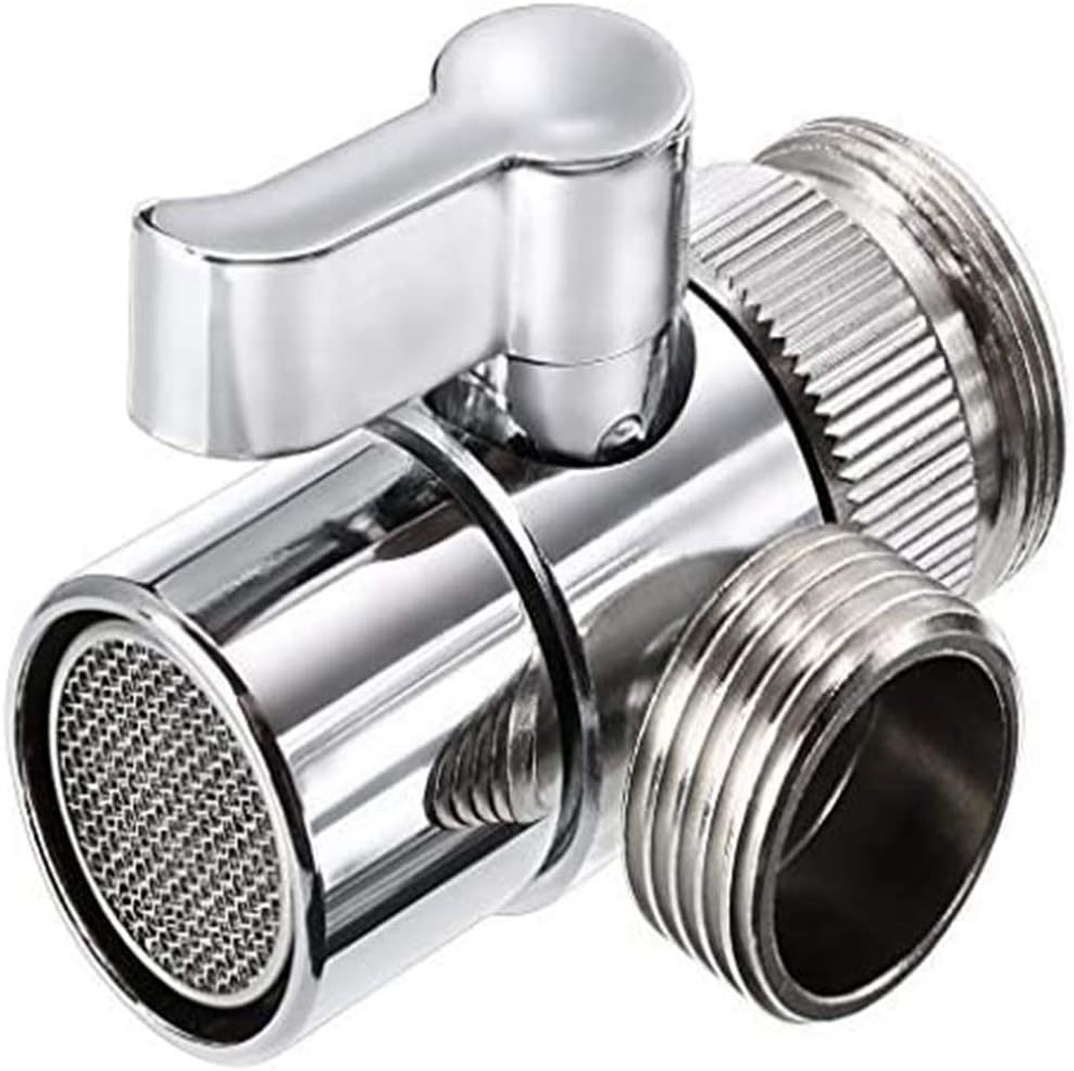 Polished Chrome Brass Sink Valve Diverter Faucet Splitter For Kitchen,Ha... - $38.99
