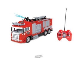 World Tech Toys Fire Rescue Water Cannon RC Fire Truck - £19.30 GBP