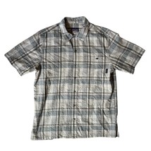 Patagonia Puckerware Organic Cotton Plaid Button Up Short Sleeve Men’s S... - $20.78