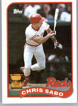1989 Topps 490 Chris Sabo All Star Rookie  Rookie Cincinnati Reds - £7.86 GBP