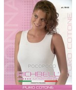 Débardeur A Épaule Large De Femme Coton richbell RH60 Haut Débardeur Intime - $8.97 CAD
