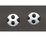 Soccer ball button post earrings thumb155 crop