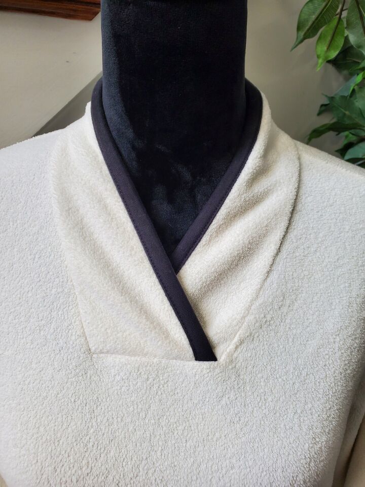 Vintage Talbots Solid Ivory Cotton Long Sleeve Pullover Casual Sweater Medium Item image 3