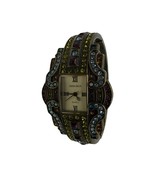 Heidi Daus Multicolor Watch B6797 NEEDS BATTERY Hinged Band Crystal - $1,001.32 MXN