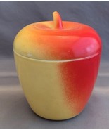 Hazel Atlas Orange Yellow Apple Jam Jelly Jar Milk Glass 4&quot; Tall Bright ... - $4.00