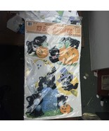 Velvety Flocked 13 Black Cats Halloween Diecuts 1989 Vintage NOS Peck INc - €69,14 EUR