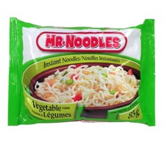12 packs MR. NOODLES Vegetable flavor instant noodles 85g,Canada,Free Sh... - $28.06
