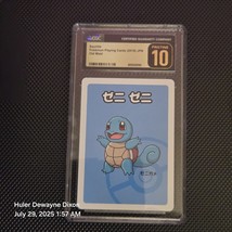 2019 CGC 10 Pristine Squirtle Pokémon Playing Cards Old Maid, Japanese!! - $628.57 MXN