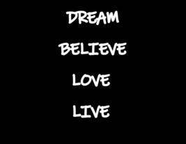 OFFICE HOME SUCCESS MOTIVATION DREAM BELIEVE LIVE QUOTE FAN ART GIFT PHO... - $4.95+