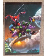 Marvel Spider-Man vs Green Goblin Glossy Print 11 x 17 In Hard Plastic S... - £19.71 GBP