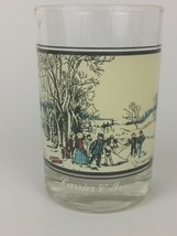 Vintage Currier &amp; Ives Drinking Glass, Winter Pastime, Arby&#39;s Collector Series 1 - £7.44 GBP