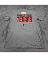 Houston Texans NFL Shirt Mens XXL Gray Team Apparel Short Sleeve Graphic... - £12.35 GBP