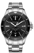 North Edge Watch Black 42mm Sapphire Automatic Luxury Mechanical Diver M... - $116.93