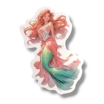 Little Mermaid Fantasy Princess Vinyl Sticker (ZZ03): Ariel, 2 in. - $2.90