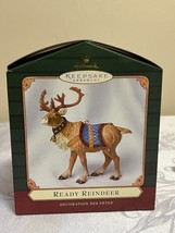 2001 Hallmark Keepsake Ready Reindeer Christmas Ornament New - £15.45 GBP