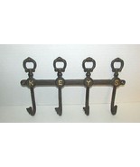 Cast Iron wall hook key holder skeleton KEYS letters NEW Gasare NIB decor - $21.82