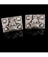 Vintage Nude Mermaid Cufflinks - Crown mythical goddess siren sea siren - £139.88 GBP