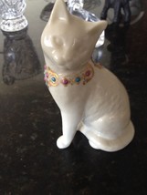 Lenox Cat with Decorative Collar 5&quot; - £39.37 GBP