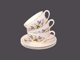 Three Johnson Brothers | Sovereign Potters d&#39;Anjou cup and saucer sets. Flaws. - £60.70 GBP