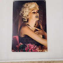 Marilyn Monroe Hollywood actor pinup girl steel metal sign - £70.33 GBP