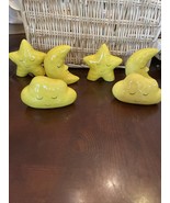 6 Piece Yellow Stars, Moon And Clouds Decor For Baby Room - £47.12 GBP