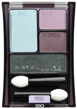 Maybelline New York Expert Wear Eyeshadow Quads, 30q Seashore Frosts Perfect Pas - £6.37 GBP