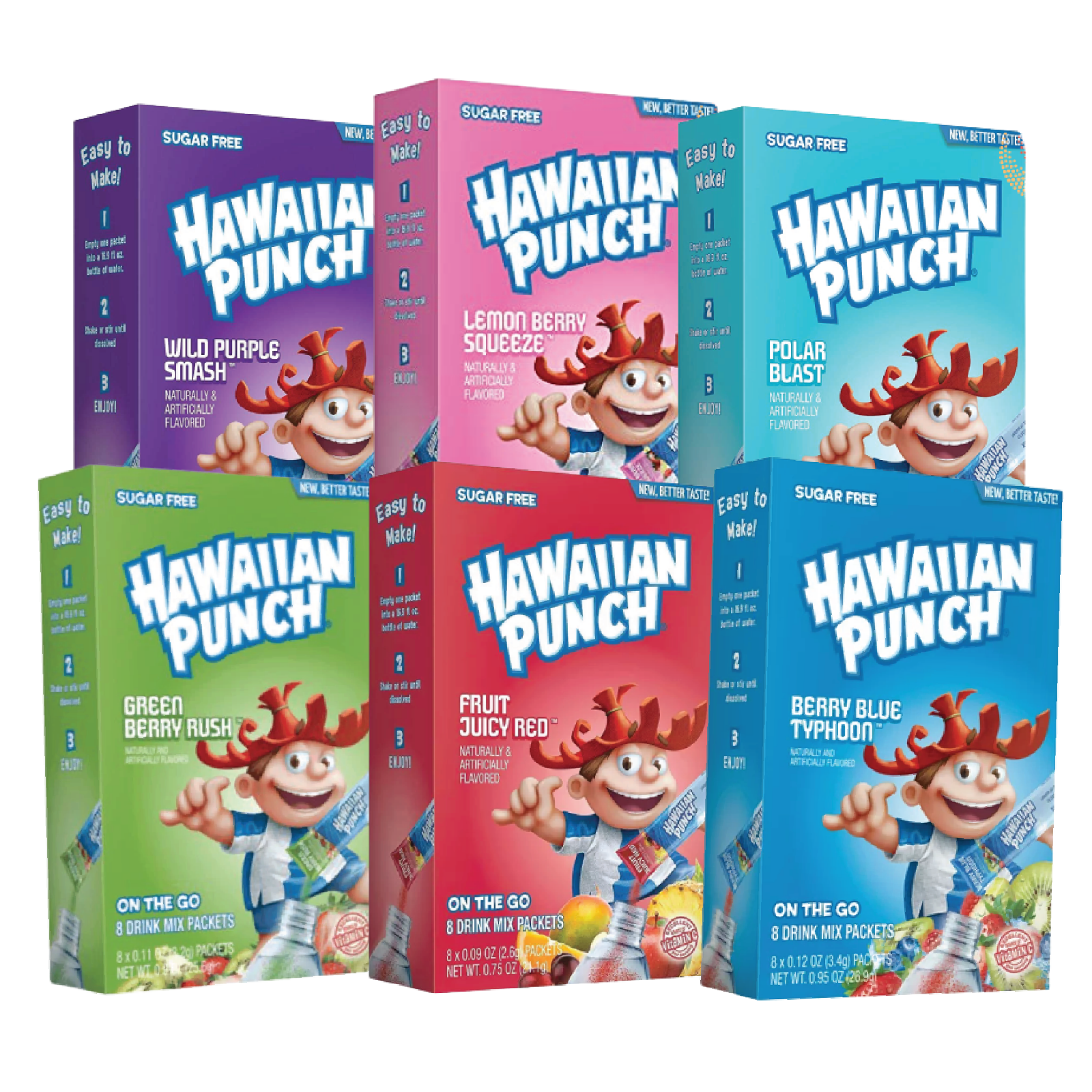 Hawaiian Punch Singles To Go Variety Drink Mix | 8 Singles Each | Mix &amp; ... - $6.78+