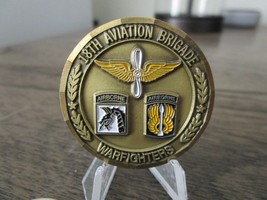 US Army 18th Aviation Brigade Airborne Commanders Challenge Coin #977P - £22.58 GBP