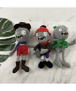 Plants Vs Zombies Game Plush Lot Cowboy Exploding Grass Skirt Stuffed - $541.26 MXN