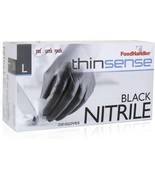 FoodHandler guantes delgados de nitrilo negro FoodHandler - L Caja de 250 - $95.00