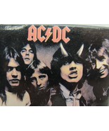 Rare AC/DC Highway to Hell Square Button Pin Pinback Brooch Vintage - £23.52 GBP