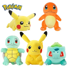 Pokemon Characters Plushies - Pikachu, Charmander, Squirtle, Bulbasaur, Psyduck - £9.42 GBP+