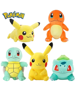 Pokemon Characters Plushies - Pikachu, Charmander, Squirtle, Bulbasaur, ... - £9.43 GBP+