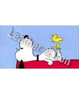 New Snoopy and Woodstock on Dog House Design Vinyl Checkbook Cover - £6.88 GBP