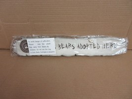 NOS Boyds Collection Boyds Bears Adopted Here 650201 Hanging Wall Sign  ... - £28.53 GBP