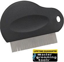 Master Grooming Tools Contoured Grip FLEA COMB All Coat Types/Breeds Pet... - $9.99
